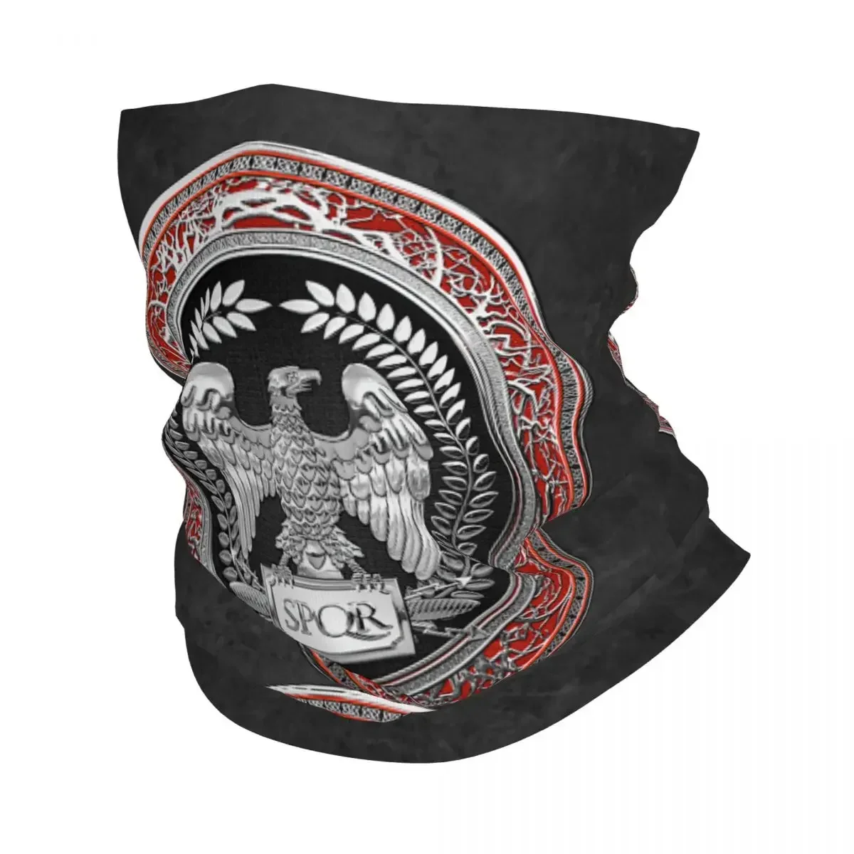 Roman Empire Eagle Neck Gaiter Men Women Windproof Winter Rome SPQR Emblem Bandana Scarf for Hiking