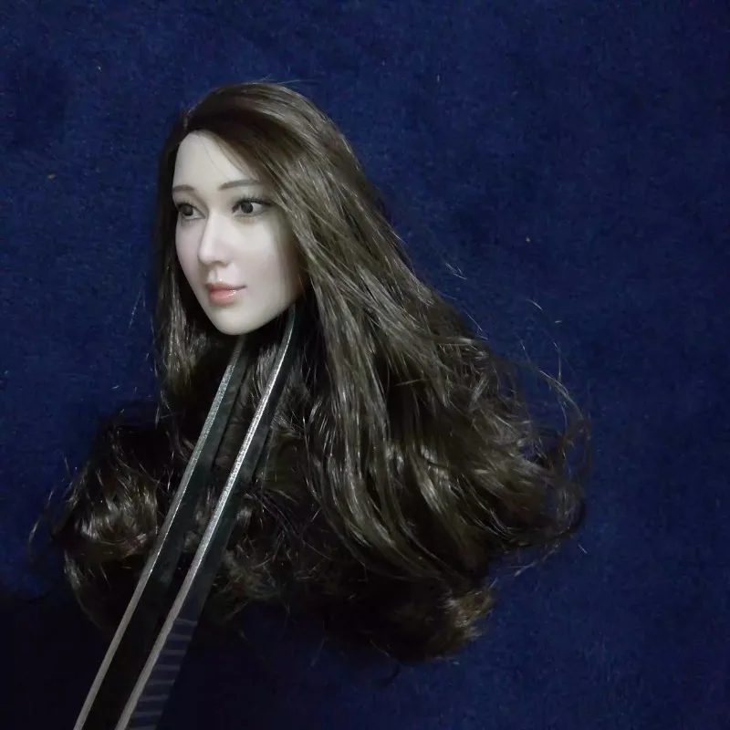 

In Stock 1/6 Scale Beauty Female Feifei Head Sculpt White Skin Head Carving for 12" Action Figure Body Doll DIY Model Ornaments