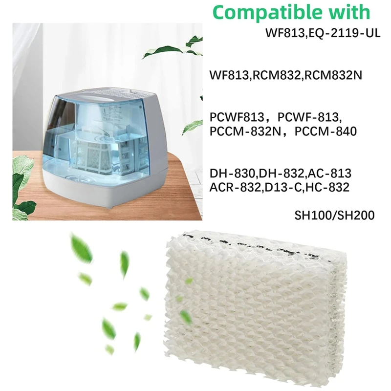 WF813 Humidifier Filters Replacement Compatible For Equate EQWF813 PCWF813 Relion RCM832 Cool Mist Humidifiers Filter