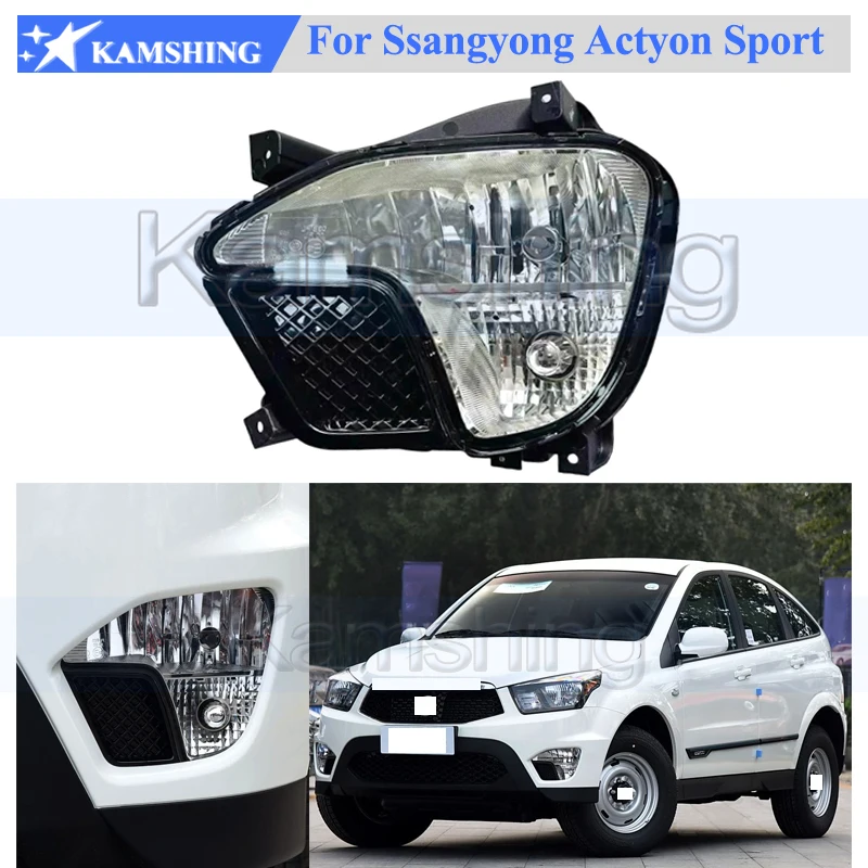 

Kamshing Front Bumper Fog Light Fog Lamp For Ssangyong Actyon Sport 2013-2017 Front Foglamp Foglight Front Driving Light