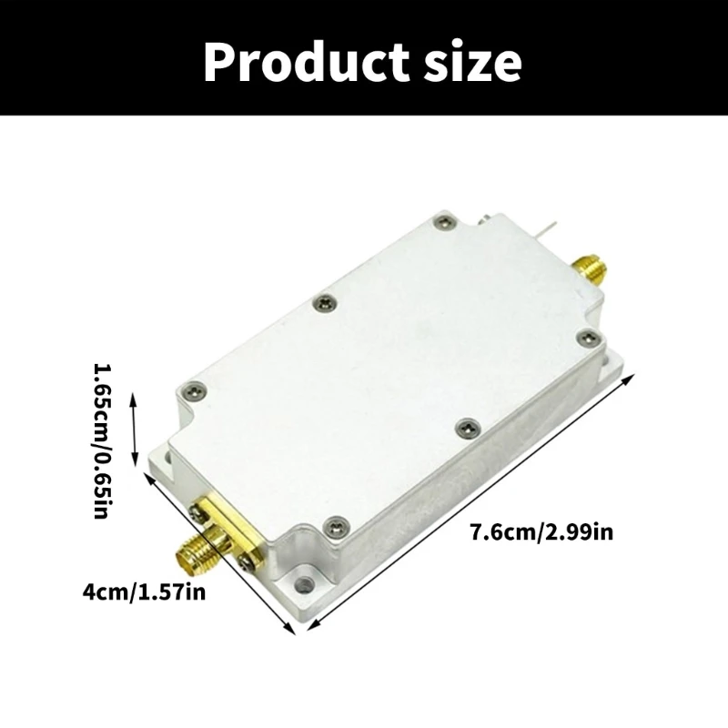 Industrial Radio Power Amplifier with 13W to 20W Output and SMA Connector 915MHz 1420MHz 1575MHz Optional