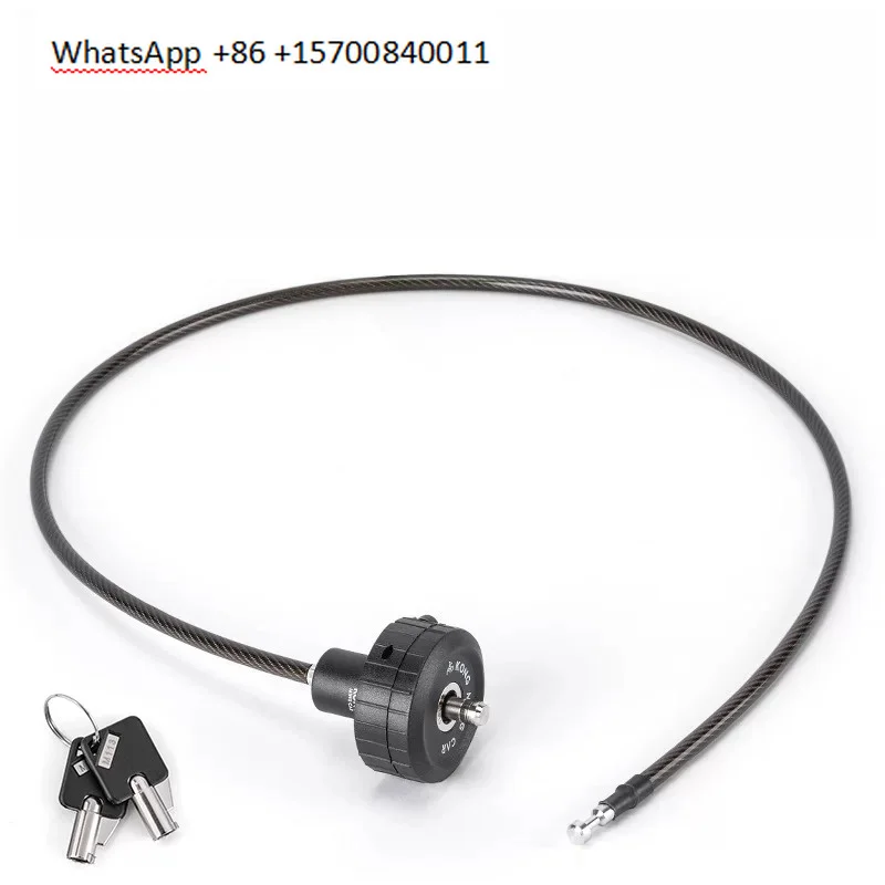 Bike Lock Mountain Bike Lock Magnetic Concealed Cable Lock Helmet Lock Key Lock Anti-theft Riding Equipment
