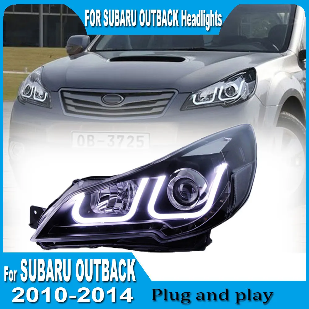 

Для Subaru Outback 2010-2016 фары дневные ходовые огни светодиодные биксеноновые лампы противотуманные фары автомобильный аксессуар в сборе 2 шт.