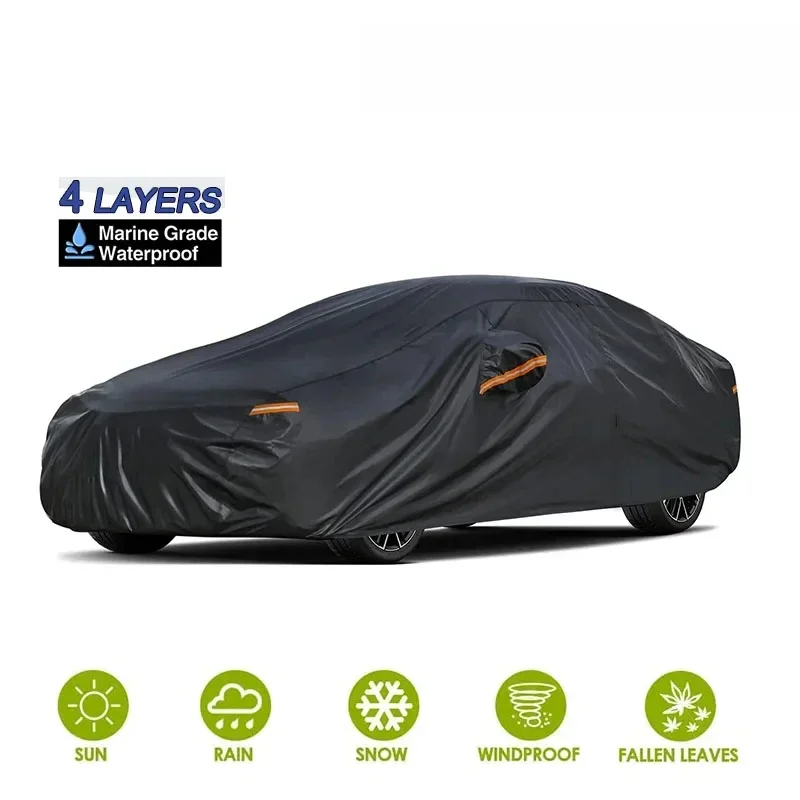 Outdoor Protection Full Car Cover Snow Cover Sunshade Waterproof Dustproof Exterior For Jeep Cherokee KL 2014-2023