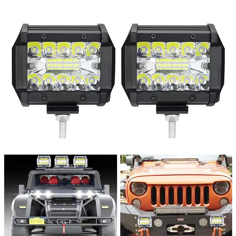 

12V 60W LED Bar Offroad Spot Flood Combo LED Light Bar Work Light For Truck Car SUV ATV UTV 4WD LED Headlights