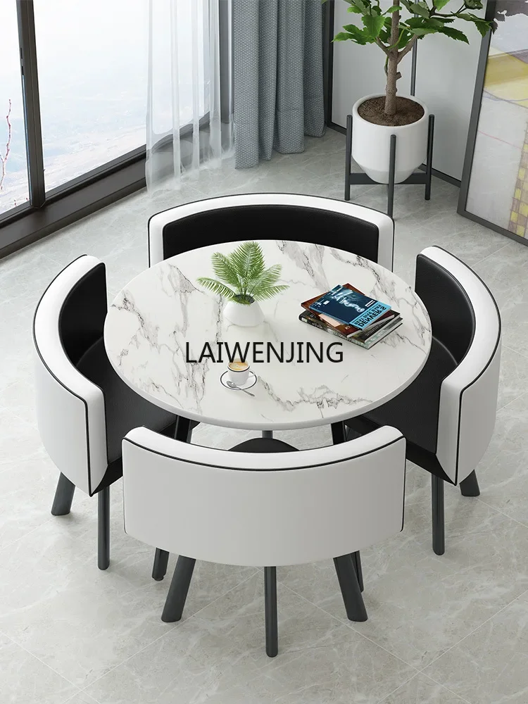 SGF simple business negotiation reception table and chair combination one table and four chairs