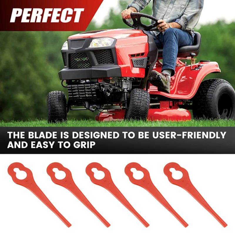 100PCS Lawnmower Blades Mowing Machine Blades Spare Parts Grass Cutting Blades Lawn Garden Power Tool Accessories