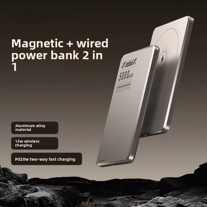

New PD20W 10000mA Wireless for Magnetic Power Bank Fast Charging Large Capacity External Battery Suitable for IPhone Xiaomi