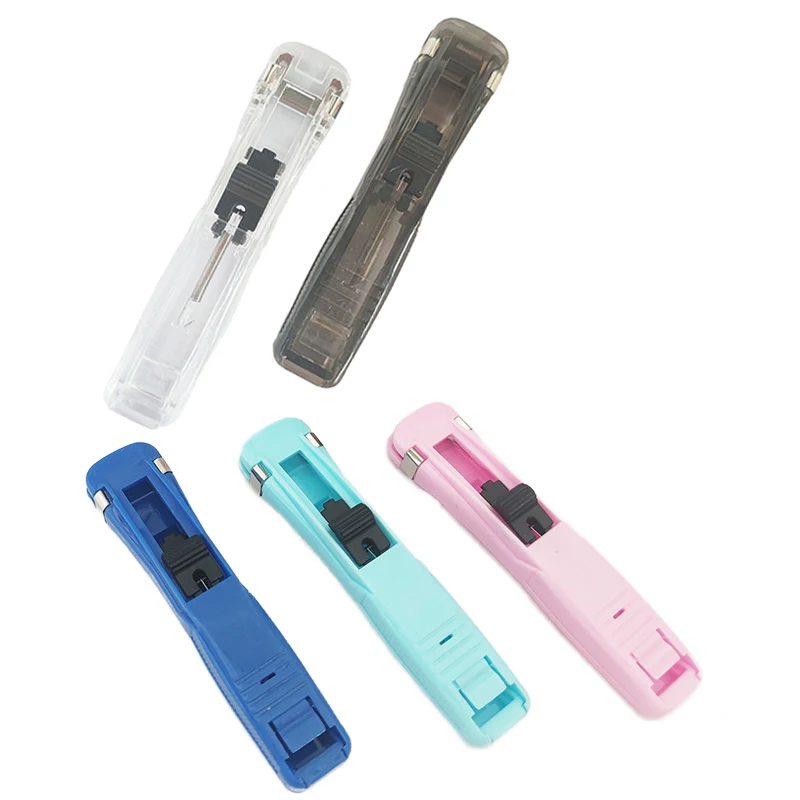 再利用可能なハンドプッシュホッチキス、クラムクリップディスペンサー、ペーパーブックファイル、バインダー、オフィスドキュメント用の製本ツール、学用品