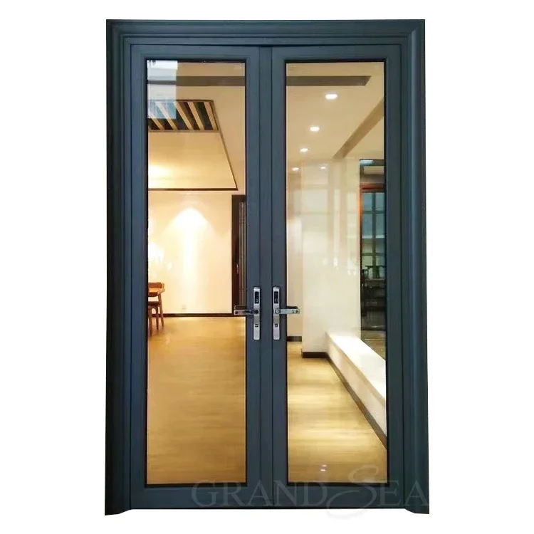 Luxury high quality European standard double panels swing style interior door for home