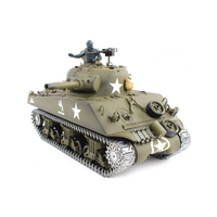 2.4G US M4A3 Sherman RC Tank M4 Henglong 3898-1 Pro 7.0 Radio Control 1/16 Scale WWII Vehicle Tank Fight  Battle Inflatable Army