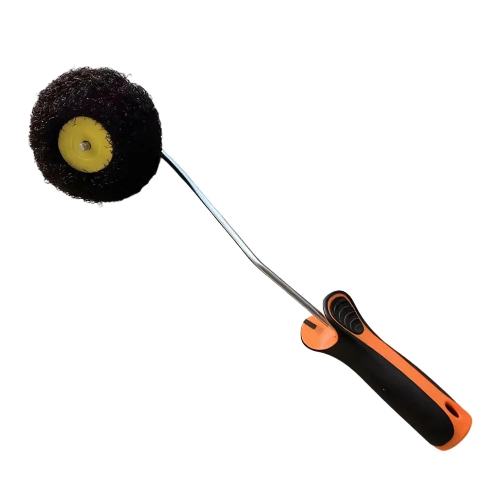 1pc Corner Edging Paint Brush Pumpkin Shaped Roller Brush Corner Putty Finishing Roller Inner Corner Lining Paint Roller
