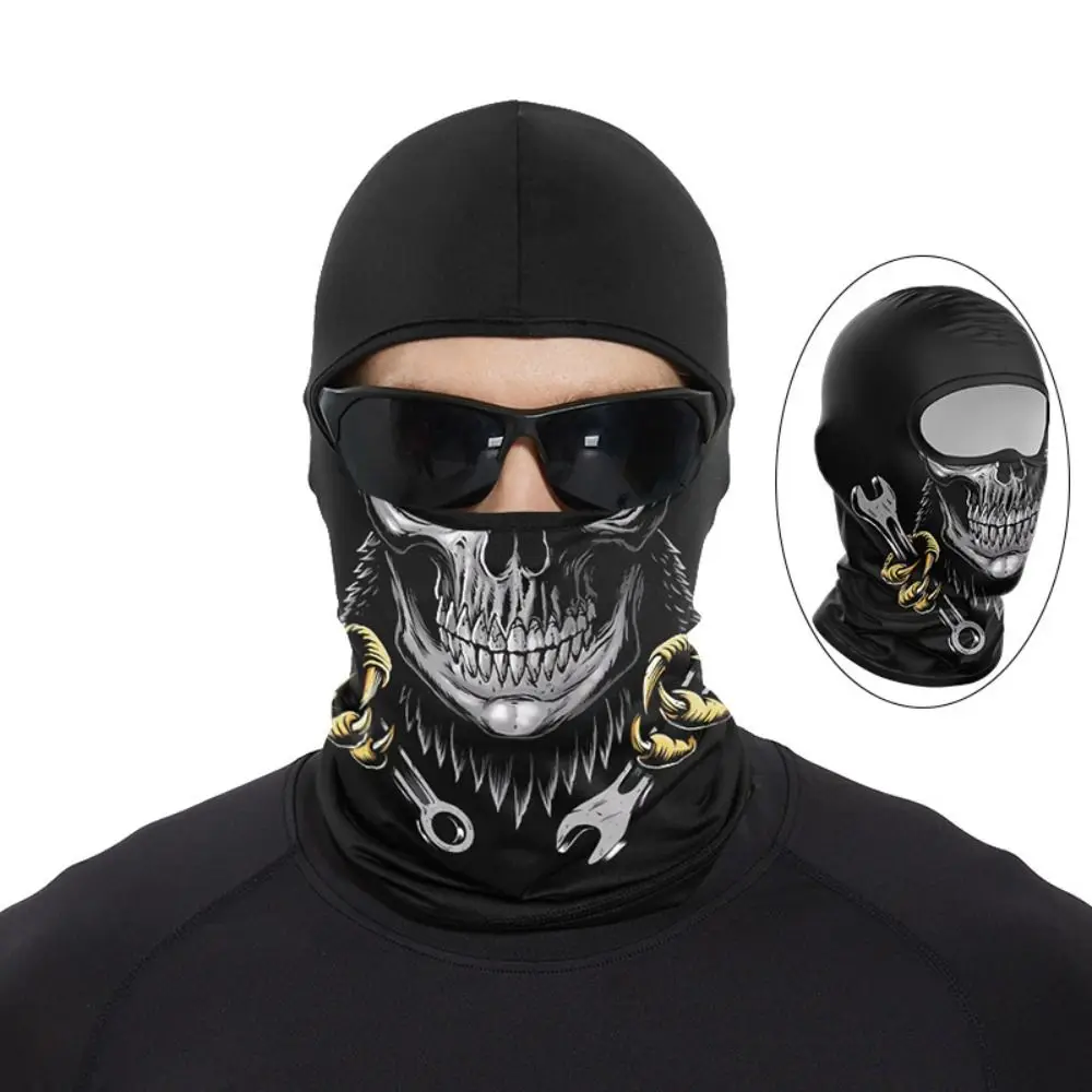 

Funny Ape Mouth Skull Motorcycle Balaclava Breathable Portable Cycling Full Face Mask Sun Protection Windproof Riding Headwear
