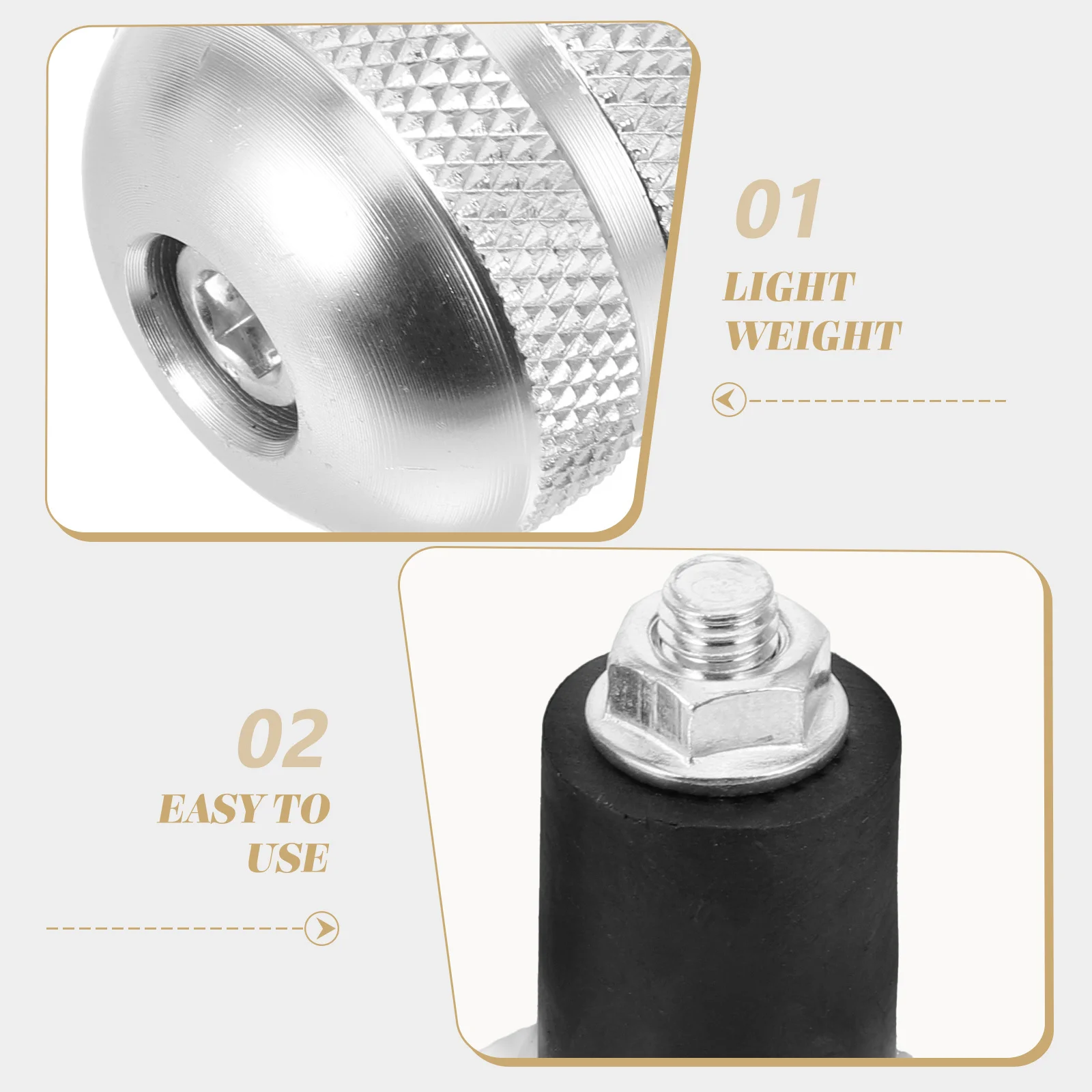 

1 Pair Bike Handlebar End Caps Universal Fit Mountain Road Motorcycle Durable Metal Bar Plugs Anti-Slip Cycling Accessories