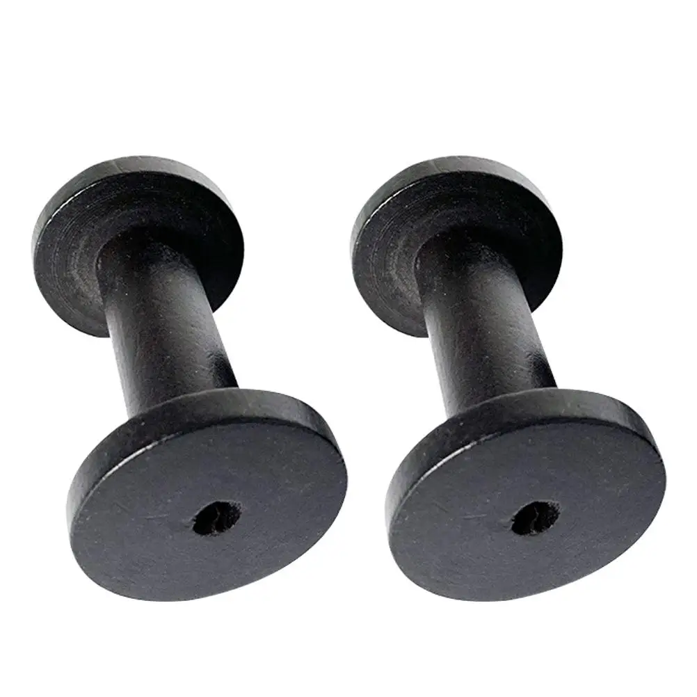 

2pcs Wooden Spools Solid Wood Yarn Sewing Small 5x6cm Retro DIY Embroidery Weaving Bobbins Storage Durable Gift