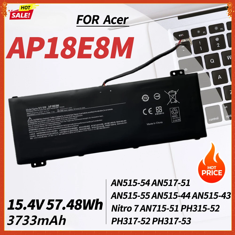 

AP18E7M AP18E8M Battery for Acer Nitro 5 AN515-54 AN517-51 AN515-44 AN515-55 Nitro 7 AN715-51 Predator Helios 300 PH315-52