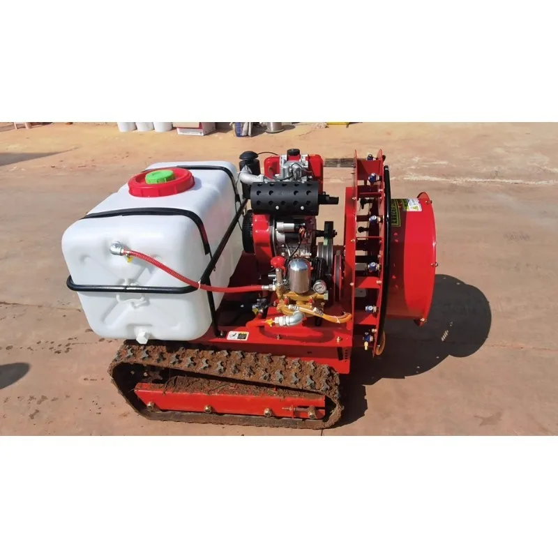 Remote control sprayer crawler orchard wind  multifunctional agricultural sprayer disinfection and insecticide sprayer