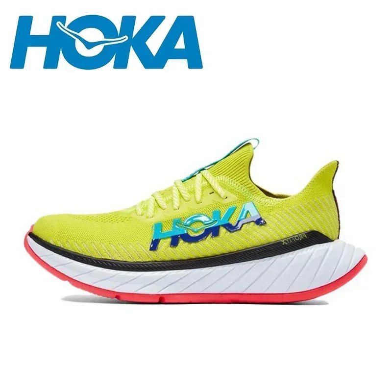 Original Hoka One One Carbon X3 Women Men Running Shoes Mesh Breathable Lightweight Slow Sneakers