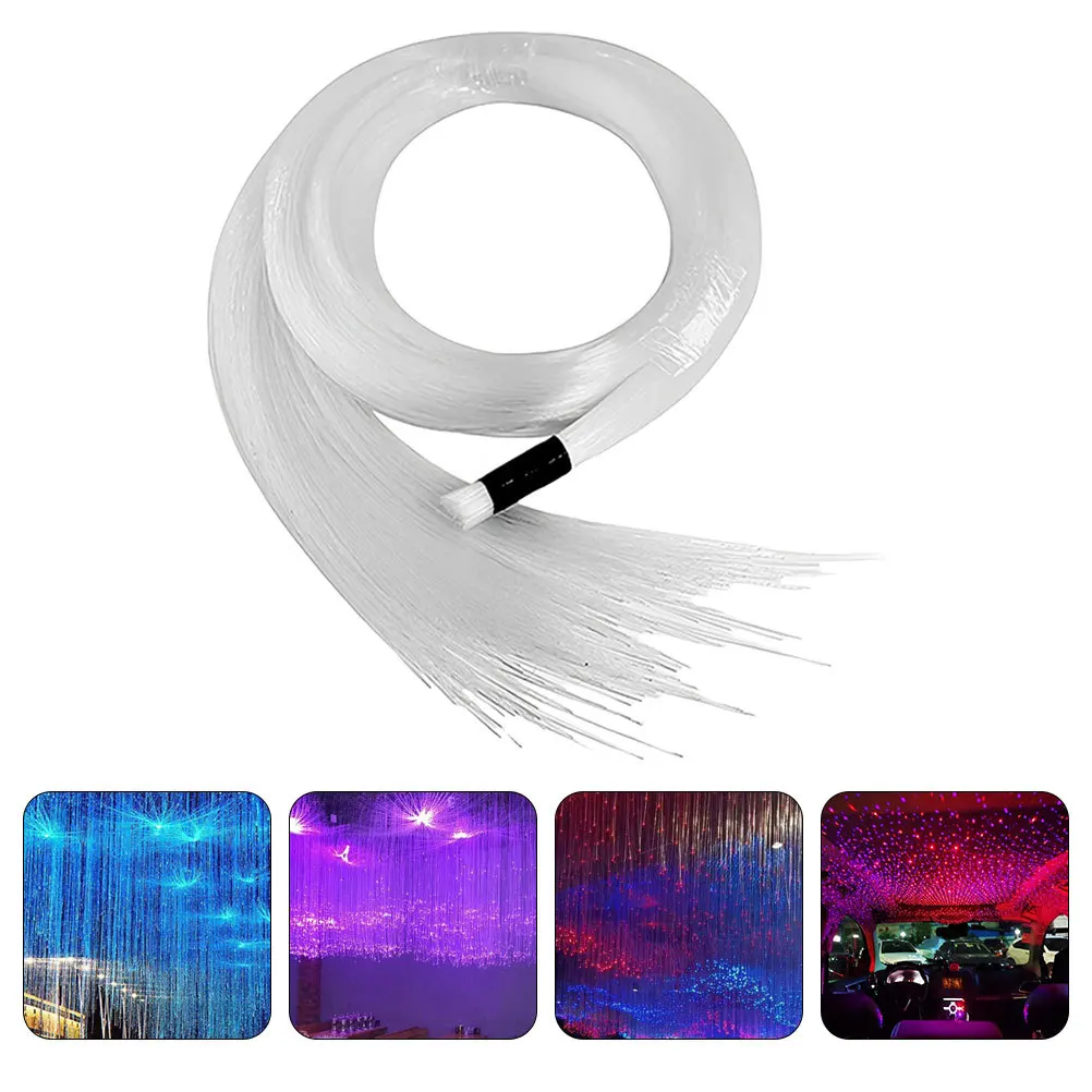 

100Pcs LED Optical Fiber Light Cable Glow Lamp Decoration Yard Garden Car Ceiling Party Festival Ornament Optic Light Cable