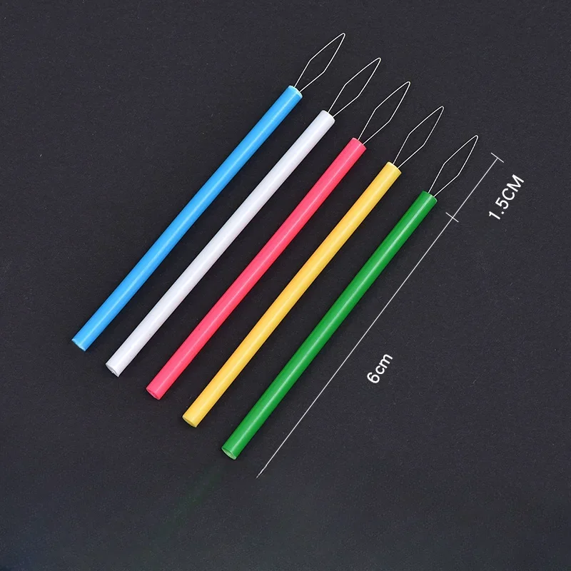 Cylindrical Colorful Needle Threader Sewing Threader Diy Sewing Accessories Leader Beader Threading Needle Shenqi Sewing Tools