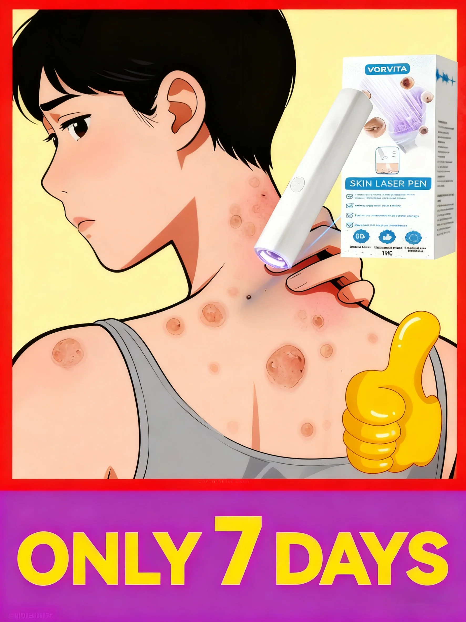 블루 라이트 펜 사마귀 제거, 핫 세일 사마귀 관리 도구