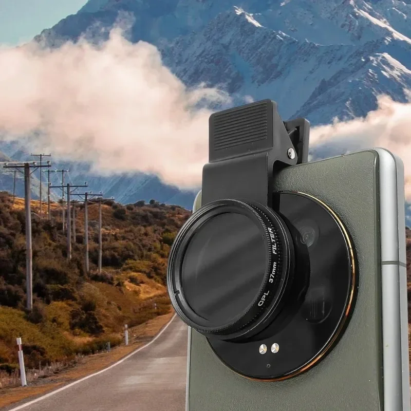 37mm CPL Polarizer Filter Circular Camera Clip Kits Universal Protable HD Phone Camera Lens for Iphone 15 14 Pro Xiaomi Samsung