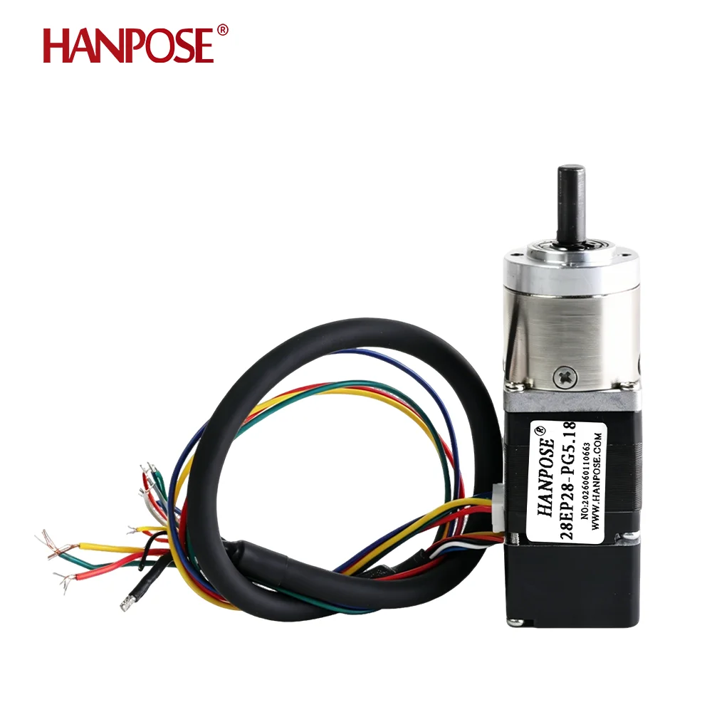 NEMA 11 28EP28-PG5.18  Closed-Loop Planetary Geared Stepper Motor—5.18 and Other Speed Ratios Available
