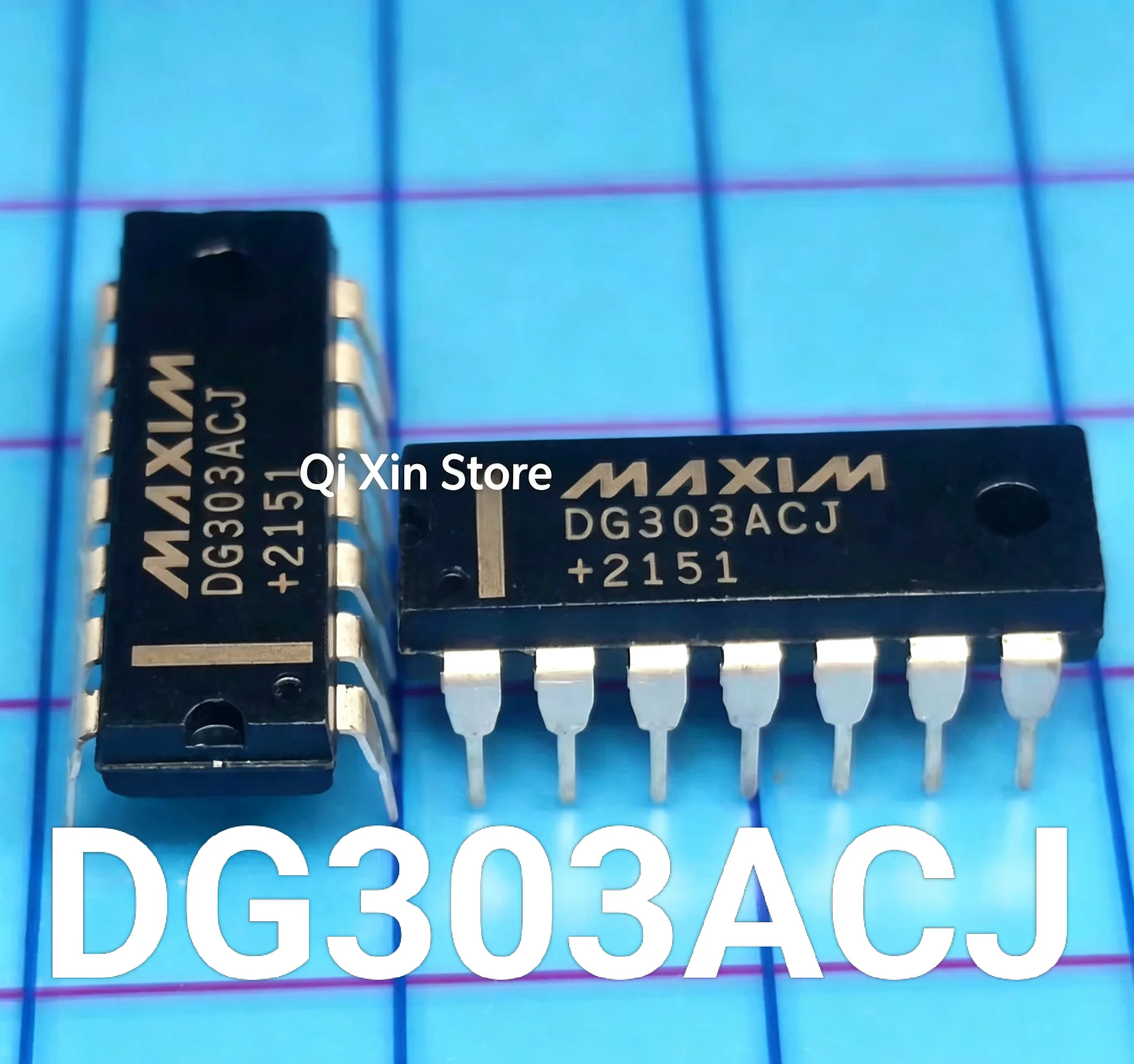 DG303 DG303ACJ Brand-new TTL-compatible CMOS analog switch in a PDIP-14 package