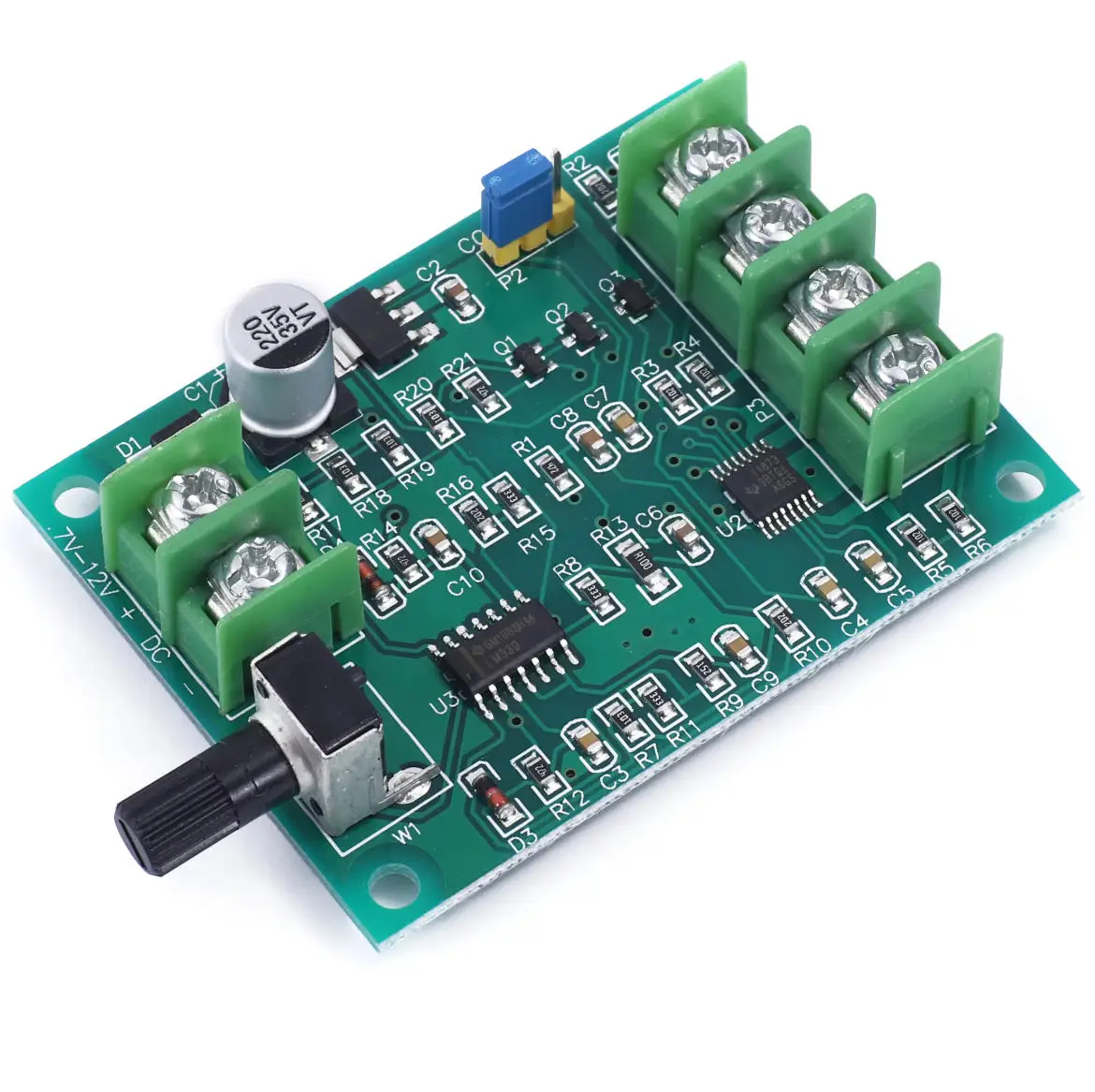 5V 12V Brushless DC Motor Driver Controller Board with Reverse Voltage Over Current Protection for Hard Drive Motor 3/4 Wire