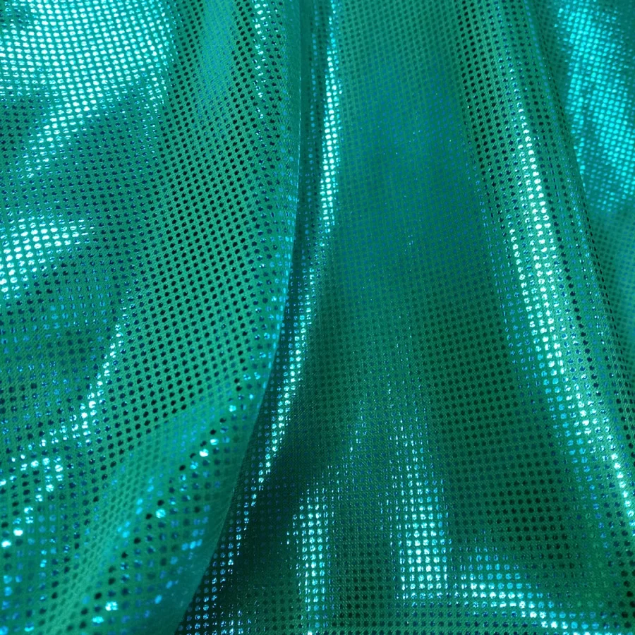 Glossy Decoration Fabric Poly Fabric Shiny Bronzing Silver Dots Party Material for DIY Stage Cosplay Costume 1 Yard