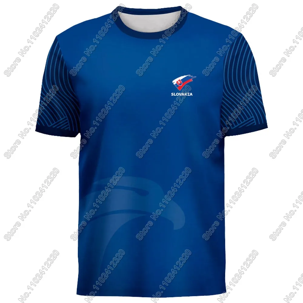 Maillot Slovakia National Jersey team Fans 2025 T Shirts 3D Print Mens Shorts Running Streetwear Casual Training Suit Clothe