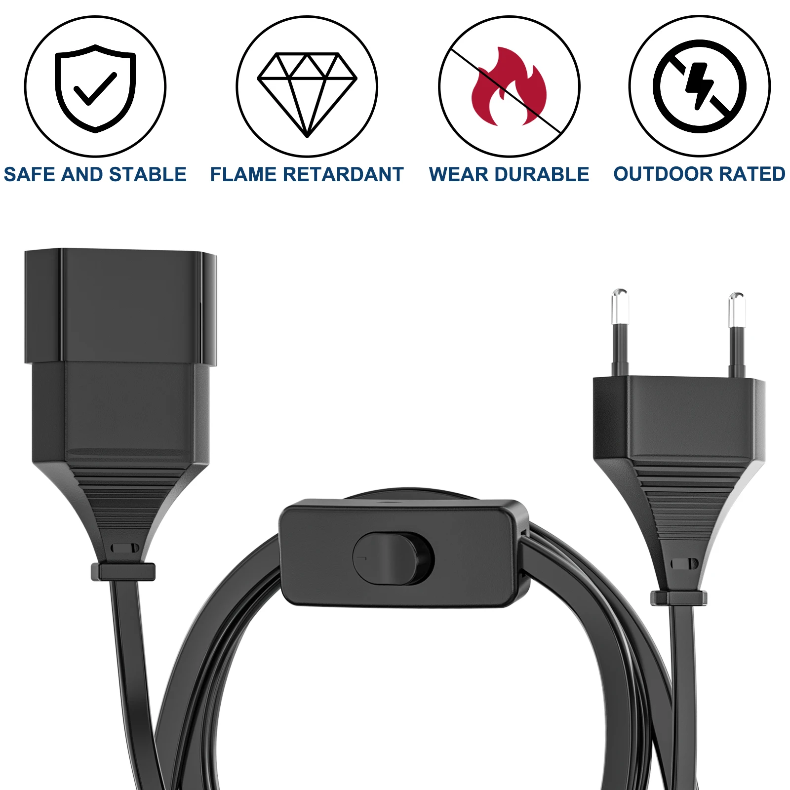 Enchufe de Extensión Estándar  - Kitchen Appliances Extension Cord reseña y precio