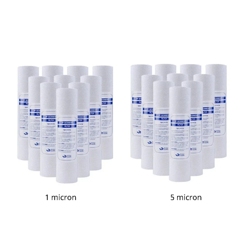 2/4 Stück universeller Wasserfilter, 5 Mikron PP-Baumwollfilterelement, Sedimentwasserfilter, Polypropylen-Material, einfach zu bedienen – Detail 9