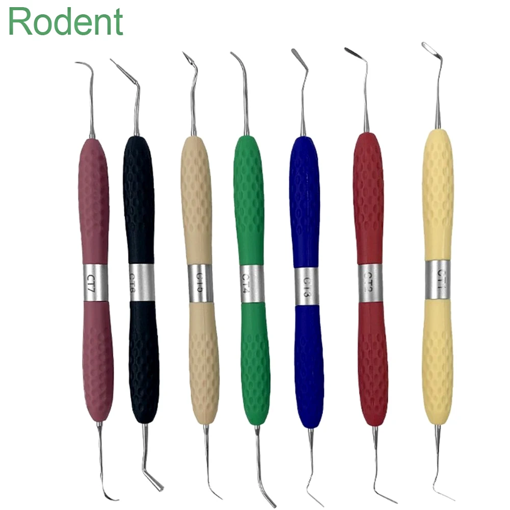 

Dental Resin Filler Aesthetic Restoration Kit For LM Resin Knife Plastic Dresser With Silicone Handle 7pcs/set