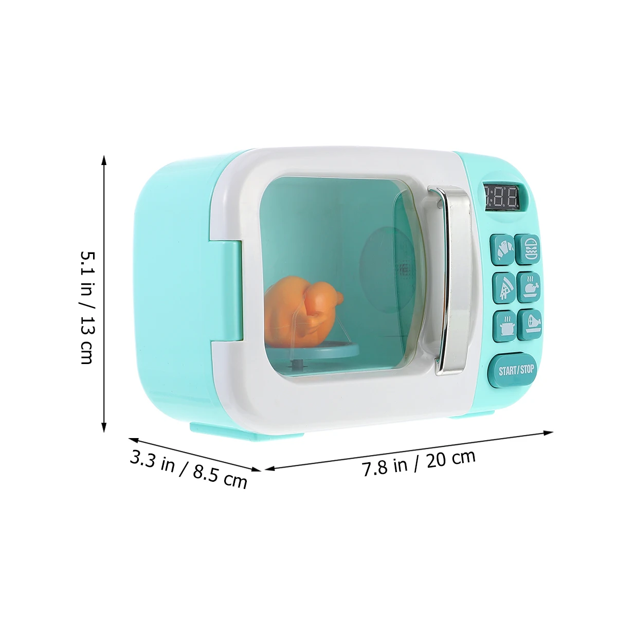 

Eco- Microwave Oven Shape Toy Pretend Kitchen Playset Non-Toxic Baby Learning Early Education Interactive