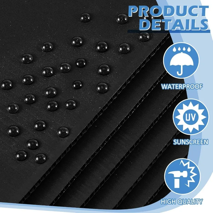 3 pezzi 24 x 36 pollici foglio di plastica ondulata cartello corrugato spessore 4 mm fogli di bordo bianco impermeabili ideali per garage