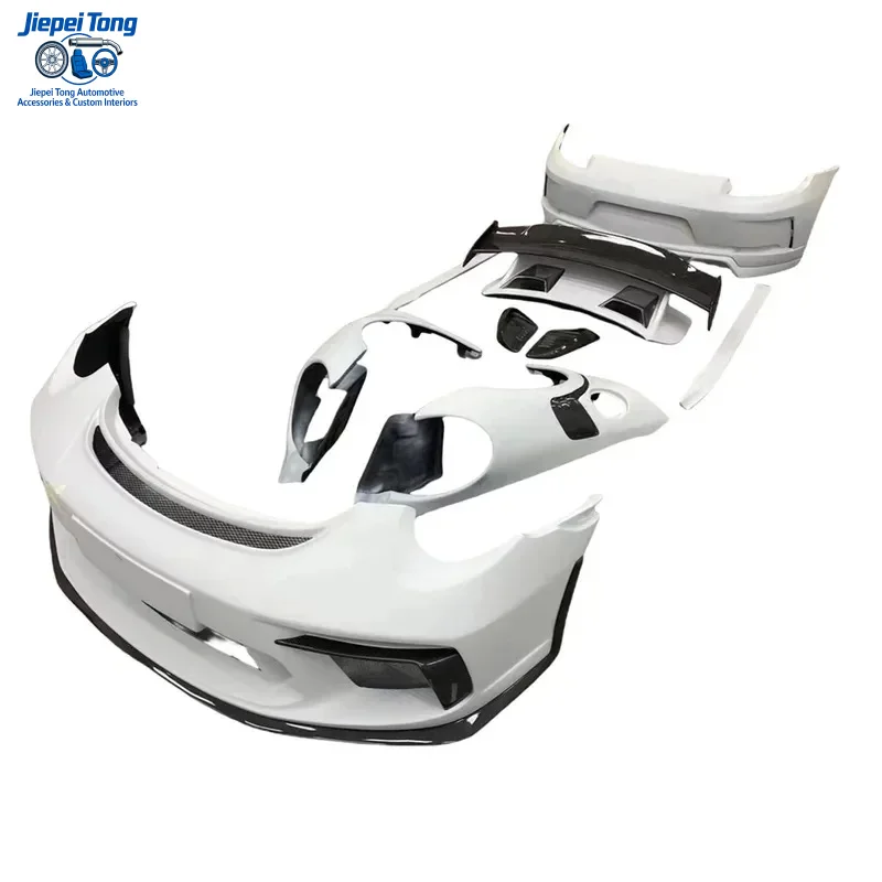 for s 911 991.1 Upgrade GT3RS Body Kit Front Rear Bumpers Side Skirts Hood Spoiler