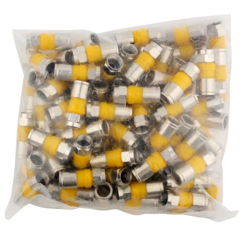100 Stück 75-5 F-Typ Kompressionsstecker für Signalverstärker CATV RG6 RG59 Koaxialkabel F-Typ TV-Stecker – Detail 6