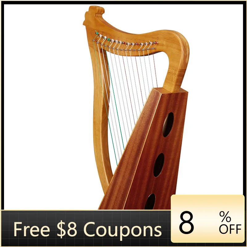 

STLF Lyre 15-Tone 19-Tone Small Harp for Adults Kids Beginners Angel Lyre Wholesale