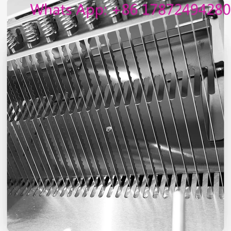 Stainless Steel Commercial Bread Cutting Machine 220V Baked Bread Slicer With Imported Fine-Tooth Knife Blade