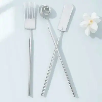 

1 Set Stainless Steel Hot Pot Forks Ergonomic Dipping Tools For Fondue Bbq Spiral 2 Prong 3 Prong Kitchen Gadgets Barbecue Fork