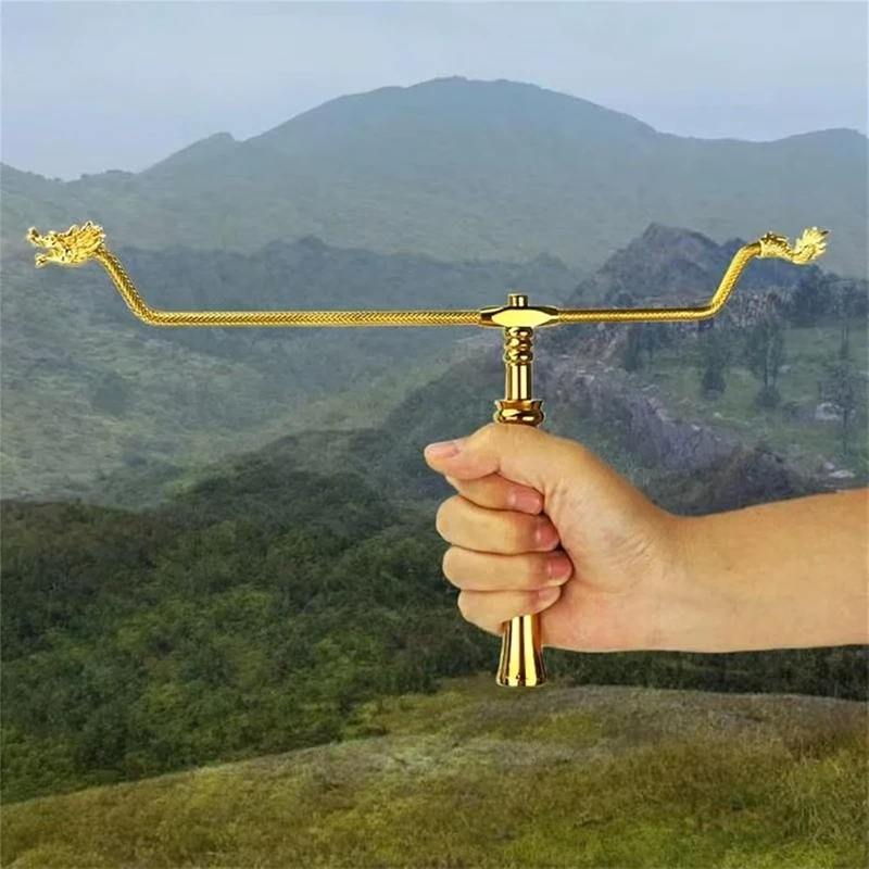 AAAN-Copper Dowsing Rods Divining Rod,Solid Copper And Brass Dragon Seeking Tools For Detect Gold, Water Witching