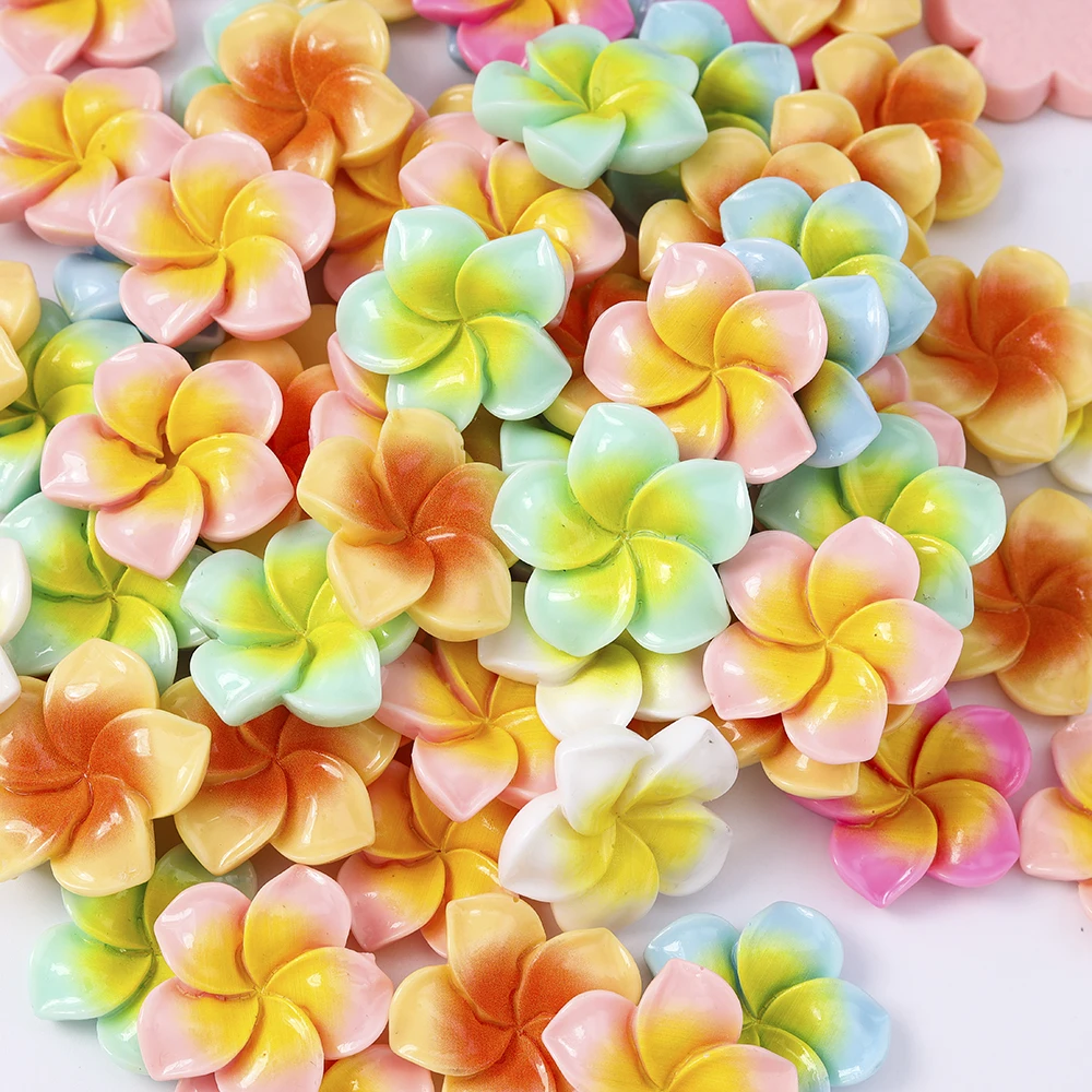 15 stücke 26*26mm Neue Kawaii Sommer Urlaub Harz Hibiscus Blume Charms für Ohrringe Diy Schmuck Machen Zubehör