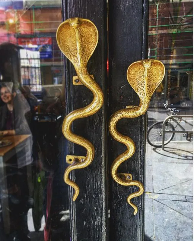 1pc Cobra decorative manual brass cabinet door handle indoor copper door handle