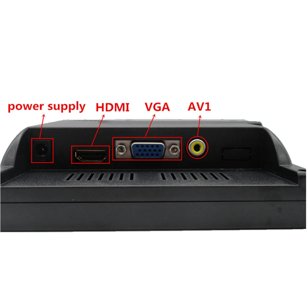 Imagem -06 - Polegada 1024*600 Tft Hdmi hd Vga av Monitor Multiuso Exibição para Raspberry pi Banana Laranja pi Mini Computador 10.1