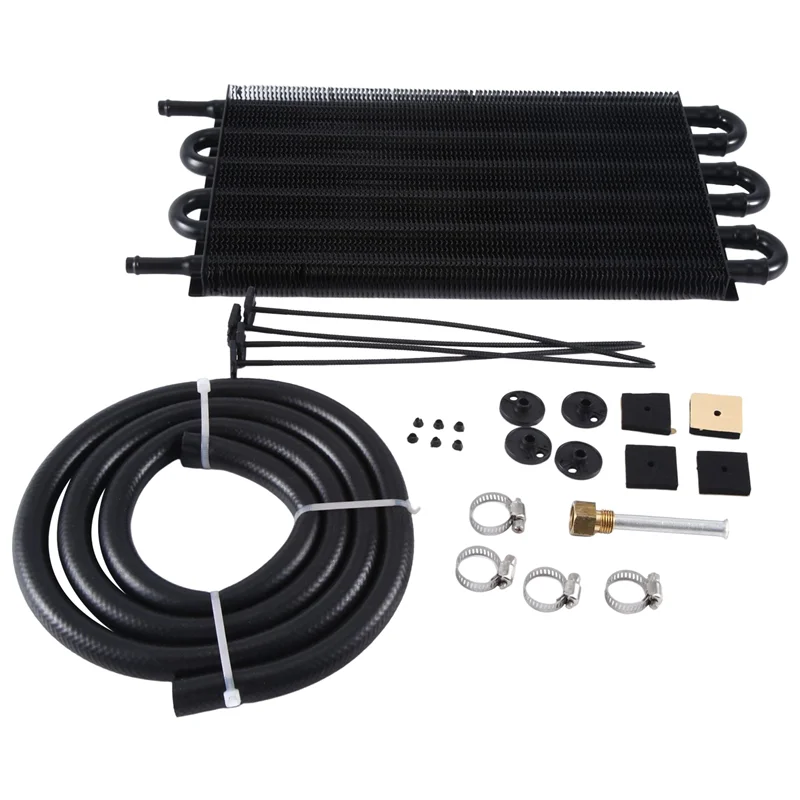 

Powerful Gearbox Radiator Radiator Condenser Water Tank Transmission Universal Replacement Parts Accessories Black