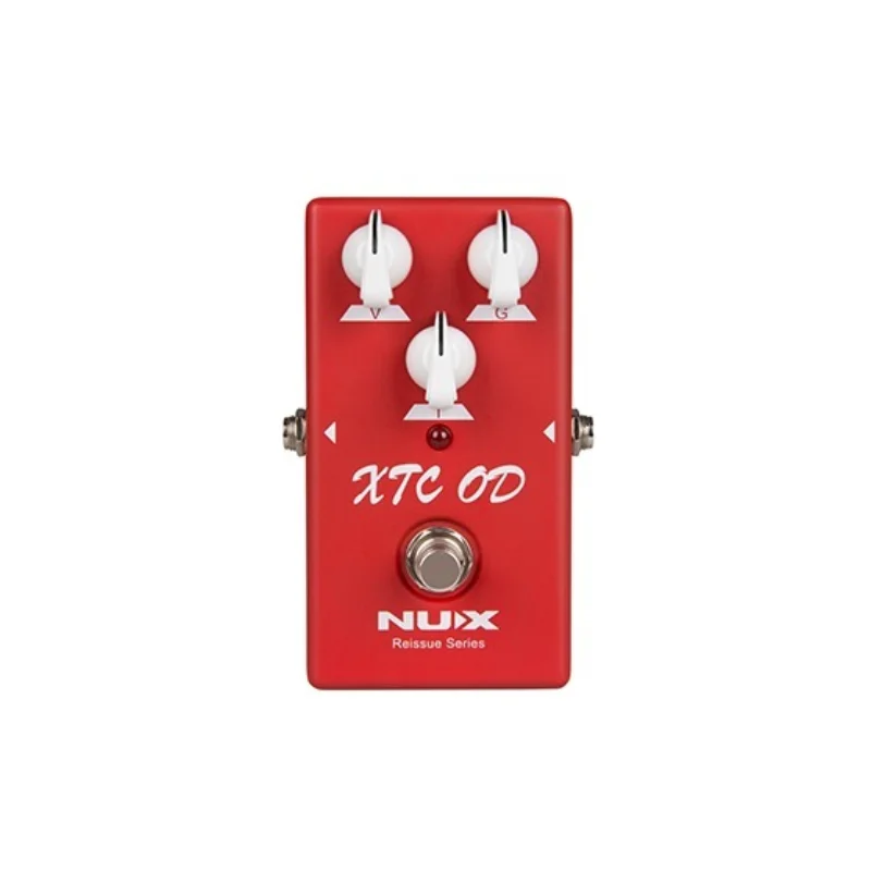 Pedal de guitarra elétrica de distorção NUX XTC OD, overdrive analógico puro, dinâmica suave