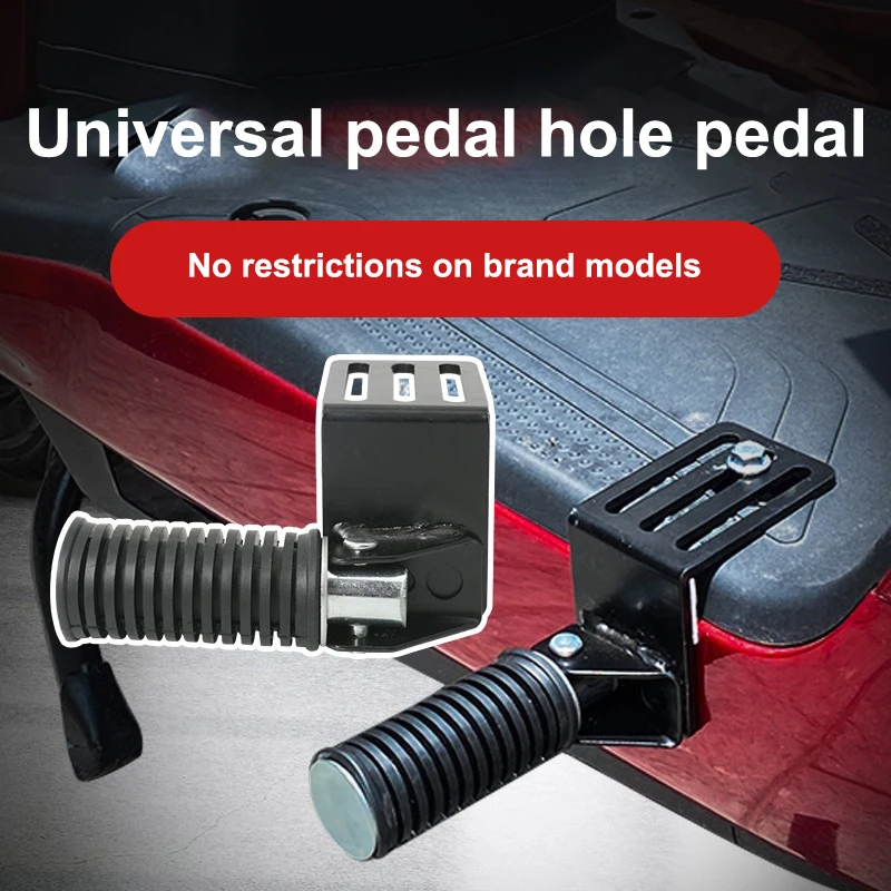 

Universal Motorbike Foldable Passenger Foot Rests, 1 Pair, Anti-Slip Design; Quality Original Aluminum Alloy Floorboard Parts