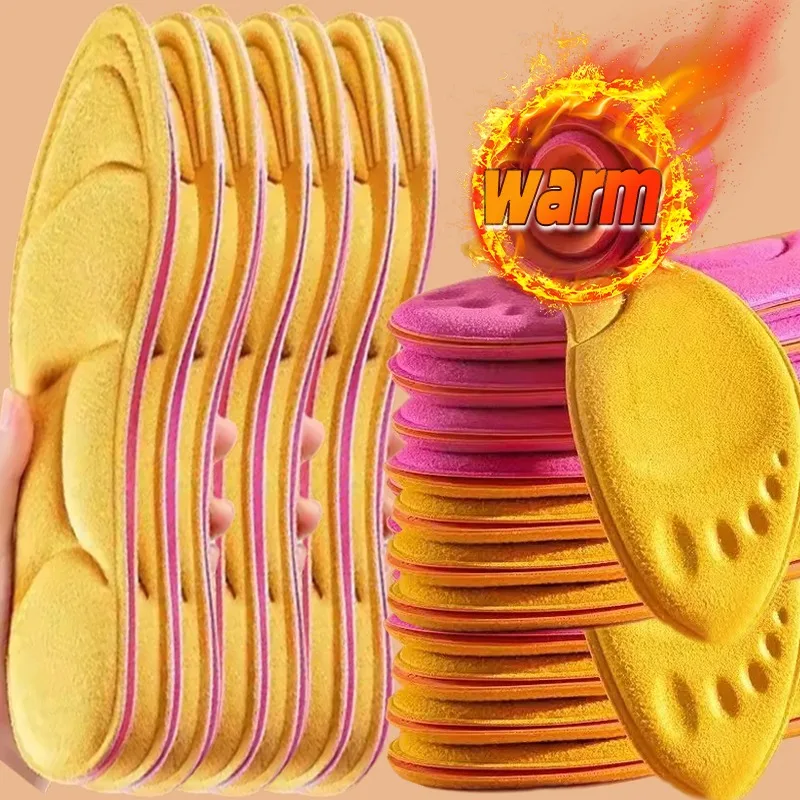 

2/10pcs Winter Self Heating Insoles Foot Thermal Thicken Warm Insole Memory Foam Shoe Pads Women Men Sports Shoes Inserts Pads
