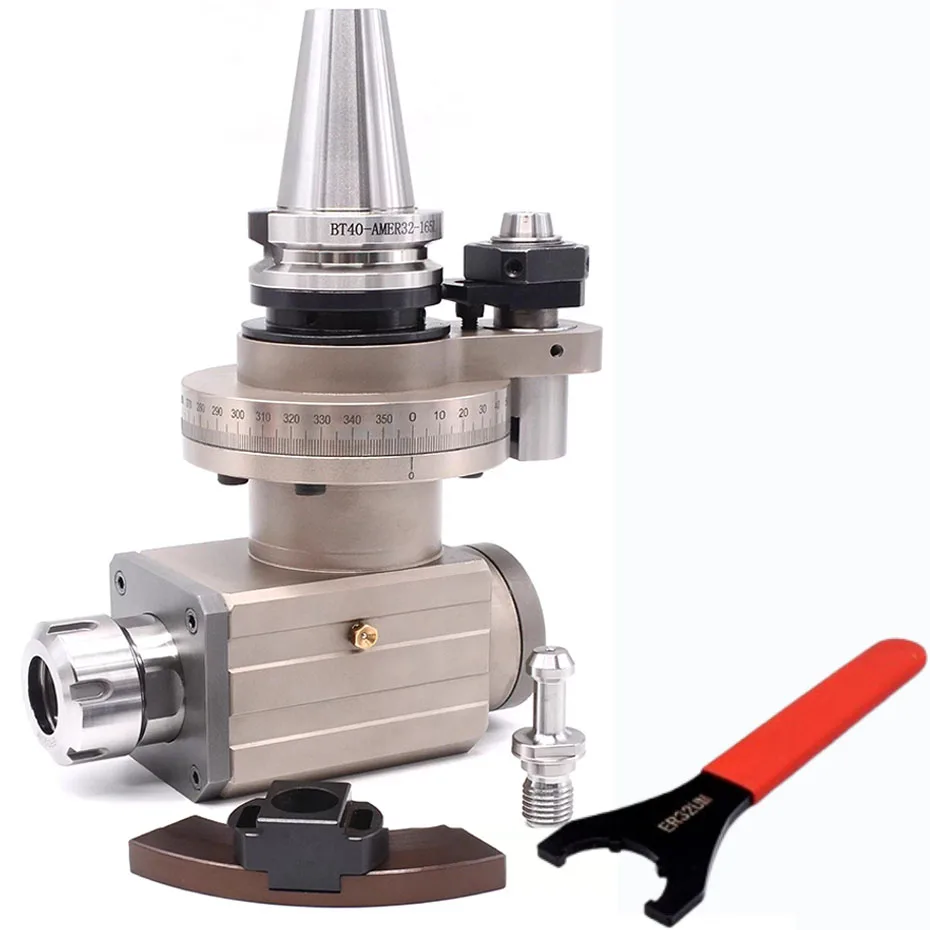 التصنيع باستخدام الحاسب الآلي مركز الجانب طحن رئيس BT40 BT50-ER25 ER32 ER40 الجانب طحن زاوية رئيس غلاف فولاذي شامل المقاومة الزلازل